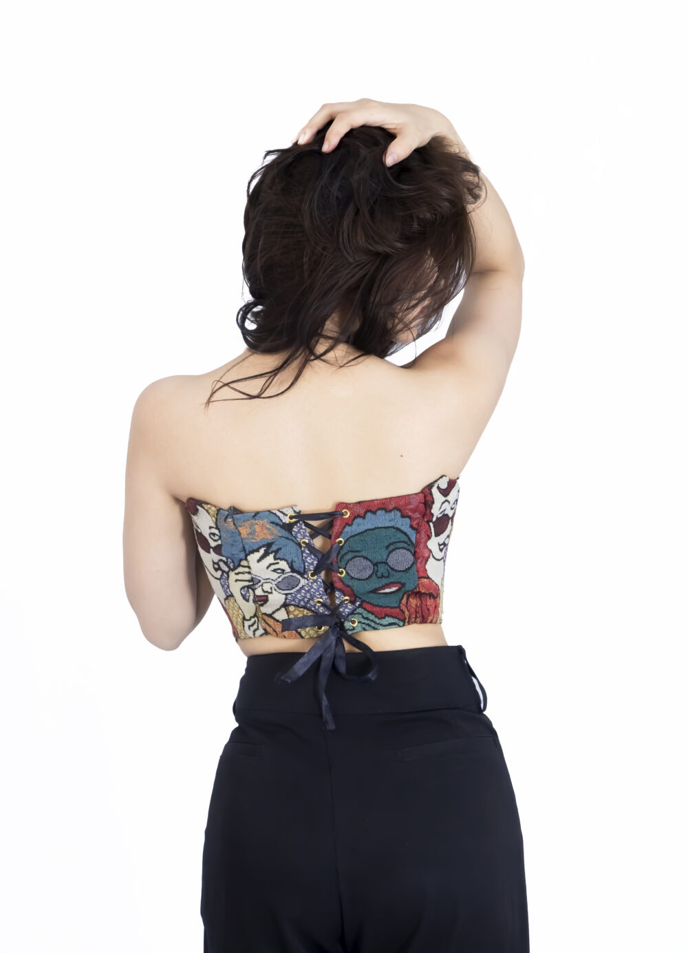 Jungle Jacquard Corset Top - Image 3