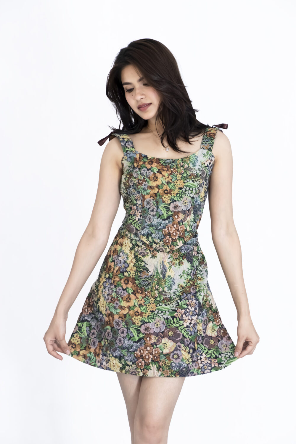 Floral Casual Mini Dress for Women